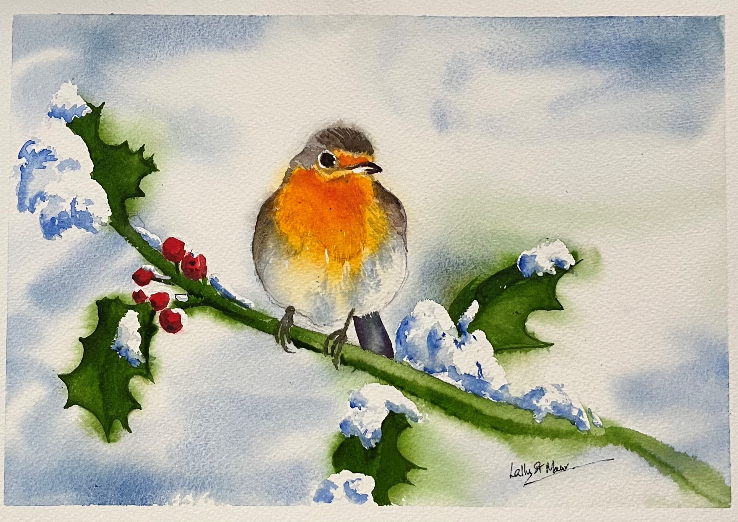 Lally St Maur Christmas Robin